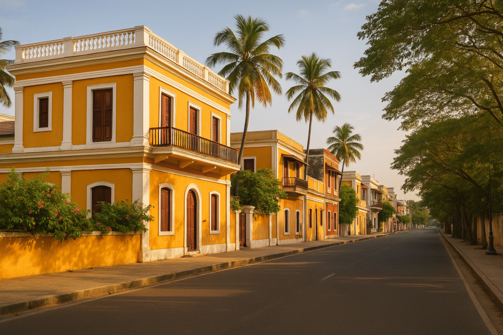 20251201_1357_Pondicherry Serenity_simple_compose_01kbcga6mrfa0t0qmqw5x3p7zw Chennai to Pondicherry 2 Days Tour Package