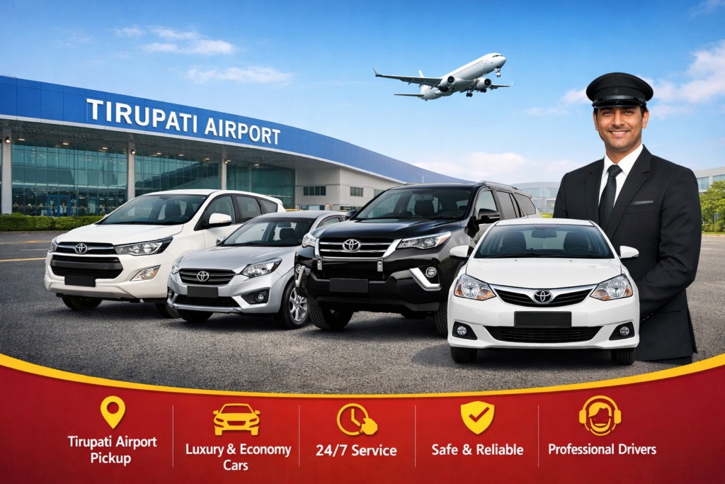 NRI dharshan car rental from Tirupati Airport