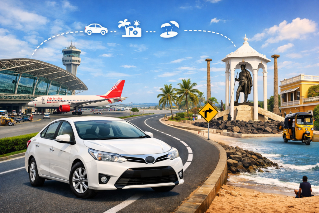 Chennai Airport to Pondicherry one day car rental