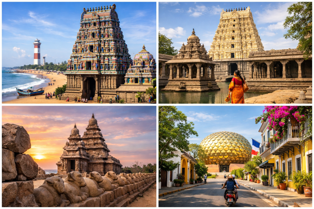 Chennai Kanchipuram Mahabalipuram Pondicherry Tour Package