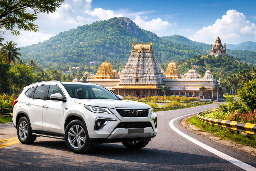 20260123_2137_Image Generation_simple_compose_01kfnsqwe7fsjvr2nhh8mc29zp car rental Chennai to Tirupati