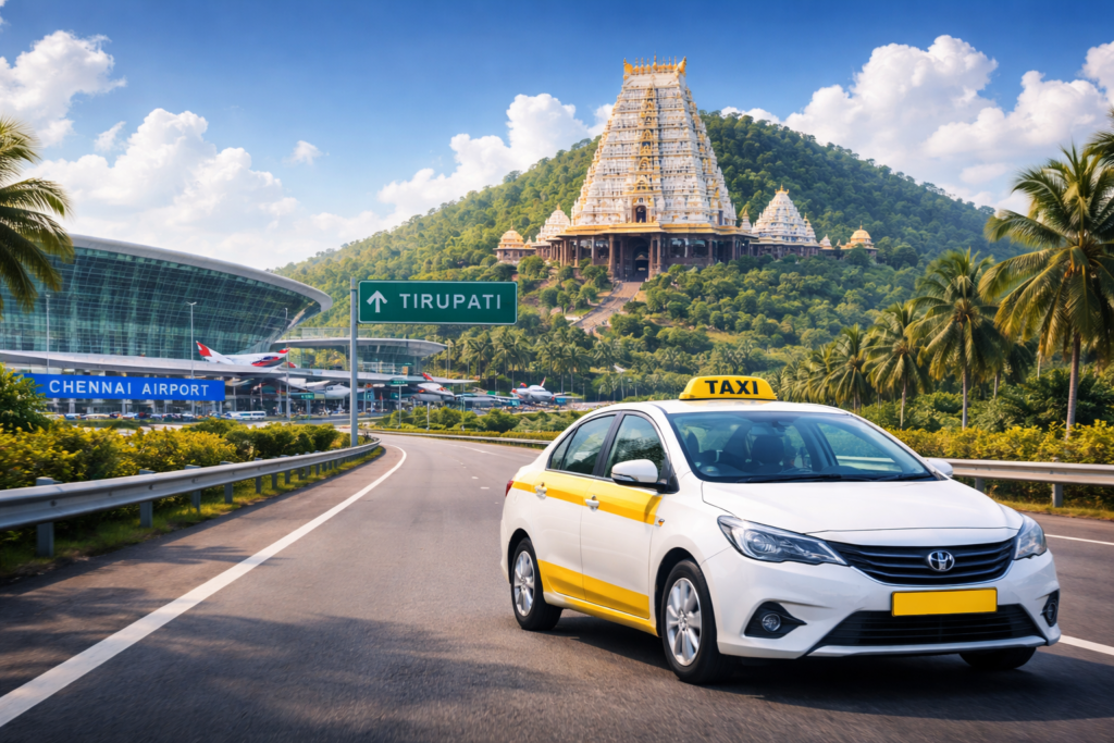 Taxi from Chennai Airport to Tirupati Balaji Temple